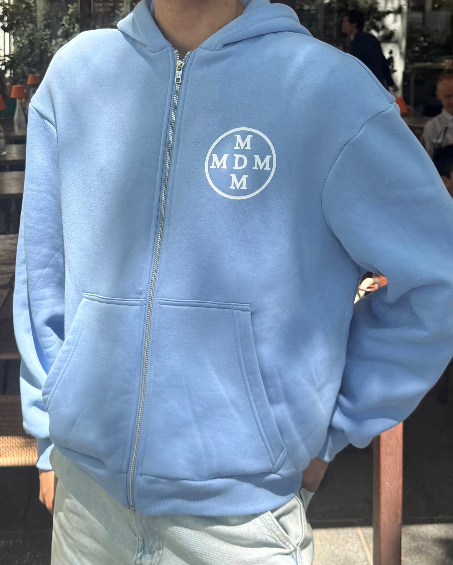 The Blue MDM zip-up