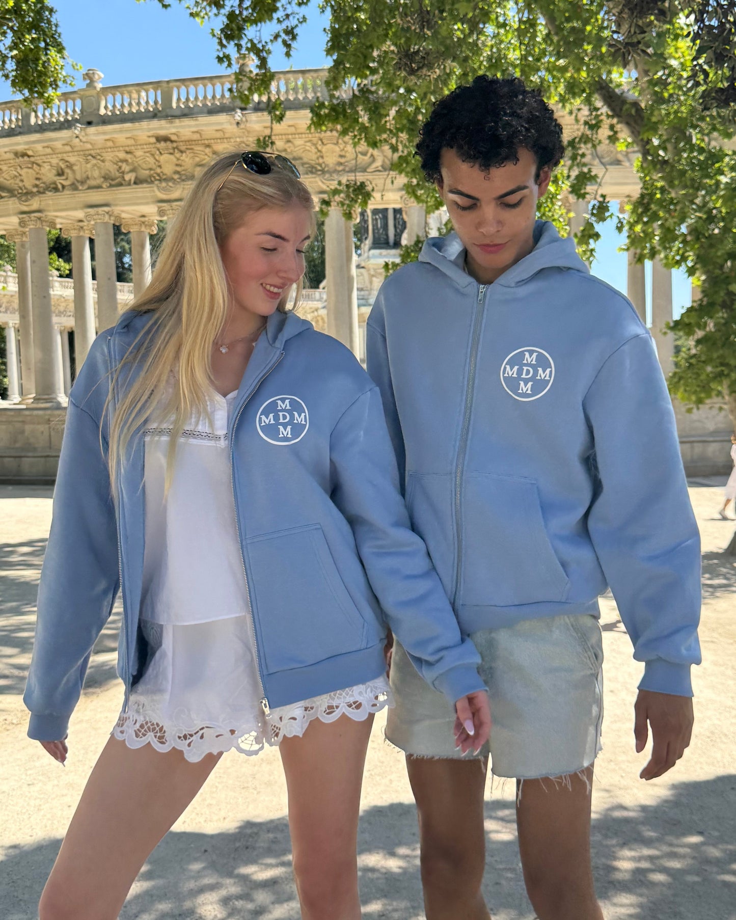 The Blue MDM zip-up