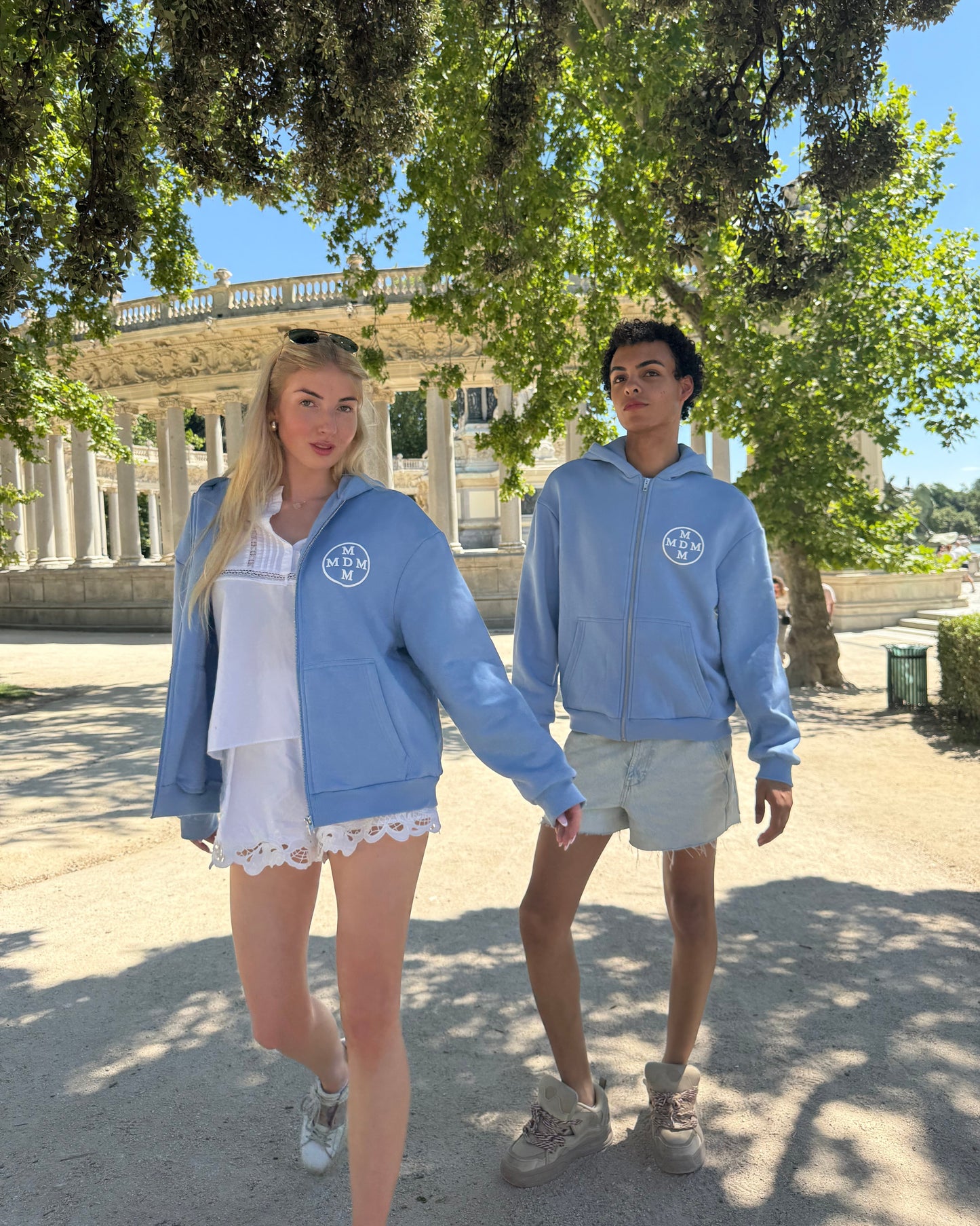 The Blue MDM zip-up