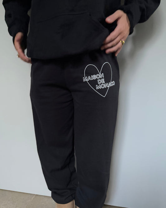 The black Amore sweatpants
