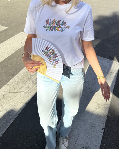 The summer t-shirt + hand fan