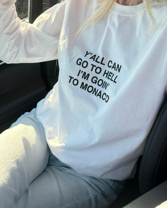 The "Go to hell" longsleeve t-shirt - White