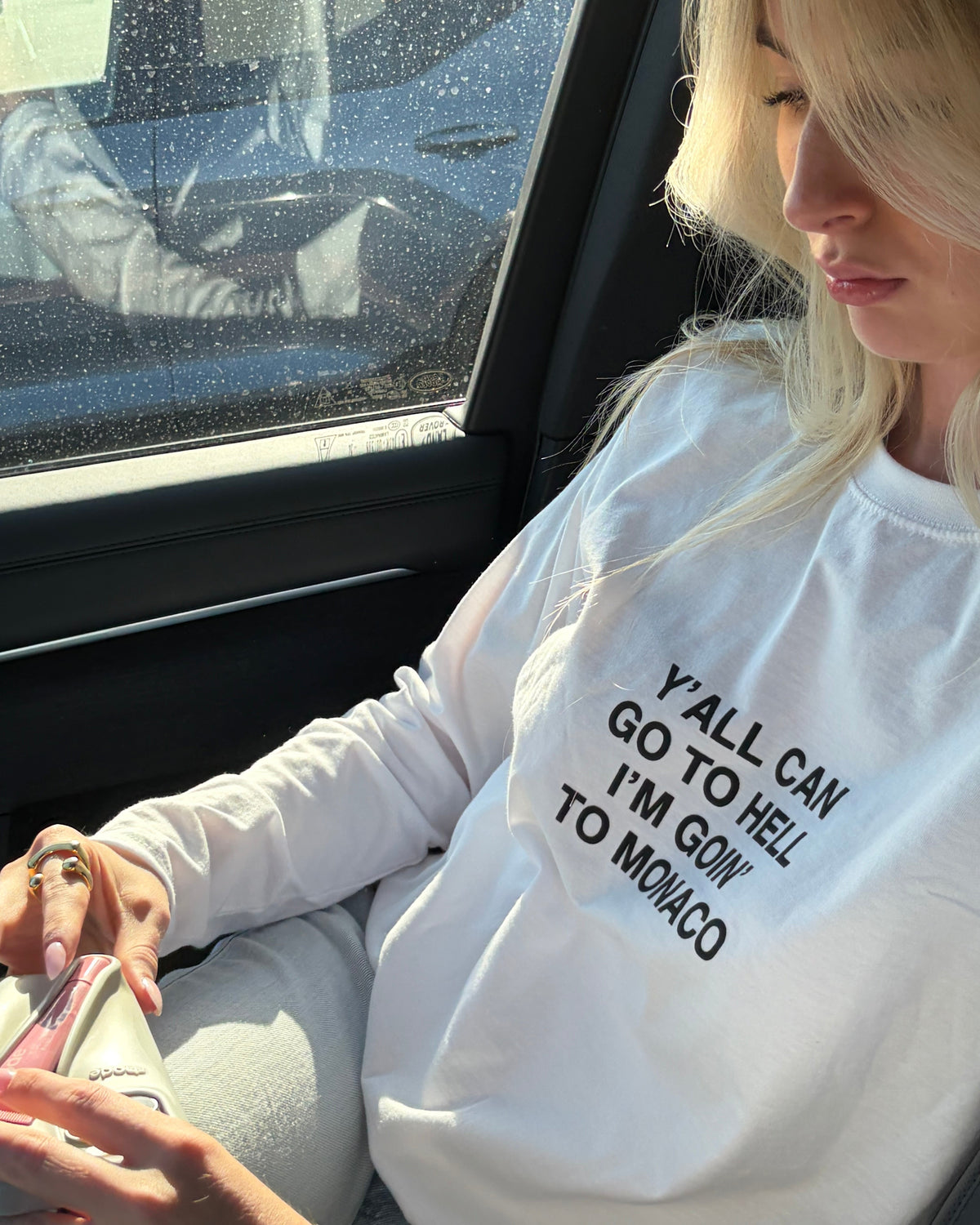 The "Go to hell" longsleeve t-shirt - White