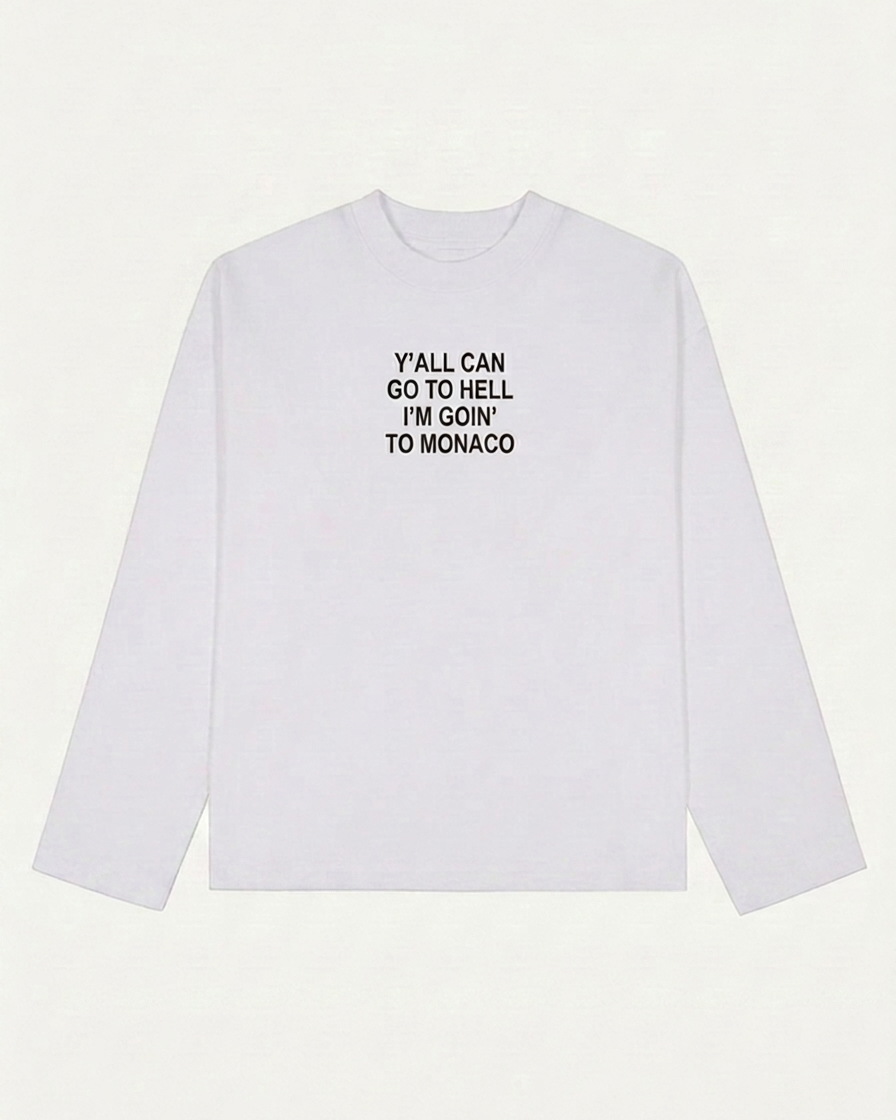 The "Go to hell" longsleeve t-shirt - White